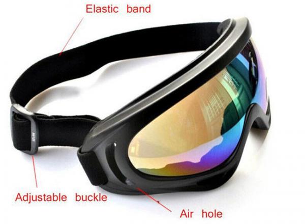 ABS Plastic Frame Motorcycle Helmet Accessories , PC Lens X400 Atv Helmet Goggles