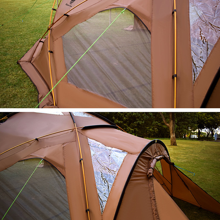 Double Layer Breathable 190T Polyester Pop Up Camping Tent
