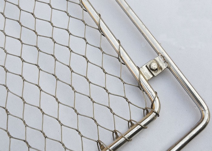Flexible Stainless Steel Wire Mesh Rope Woven 1.2mm 1.6mm Diameter