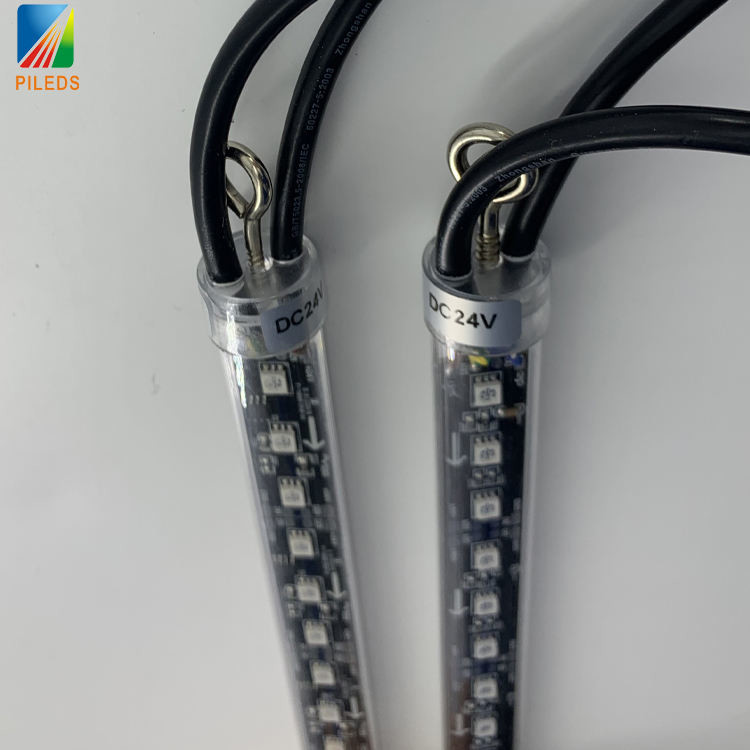 Multicolor Smart LED Meteor Tube Lights Programmable DMX Sound Control