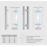 Buy cheap SUS304 Stainless Steel entry door handles set square tub H design W-DH602 glass from wholesalers