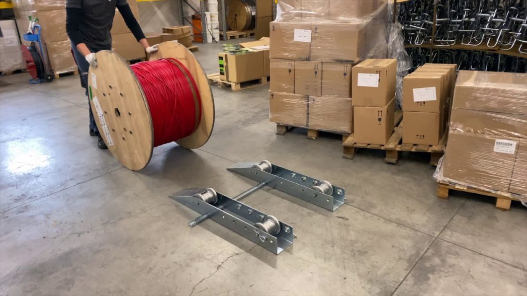 Extra Heavy Duty Cable Drum Roller Rail