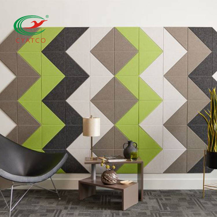 Multicolor Acoustic Tiles Decorative For Soundproofing Nontoxic