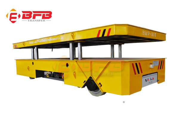 Eletcric Steerable 15t Transfer Carriage Moving On Epoxy Floor