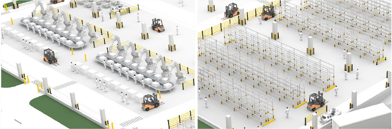  Safety Barrier Warehouse flexible anti-collision system   FS-2023A