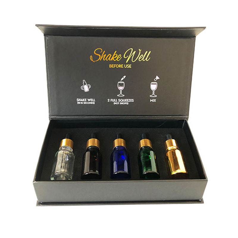 Cosmetic Rigid Cardboard Display Box Magnetic Essential Oil Gift Box Packaging