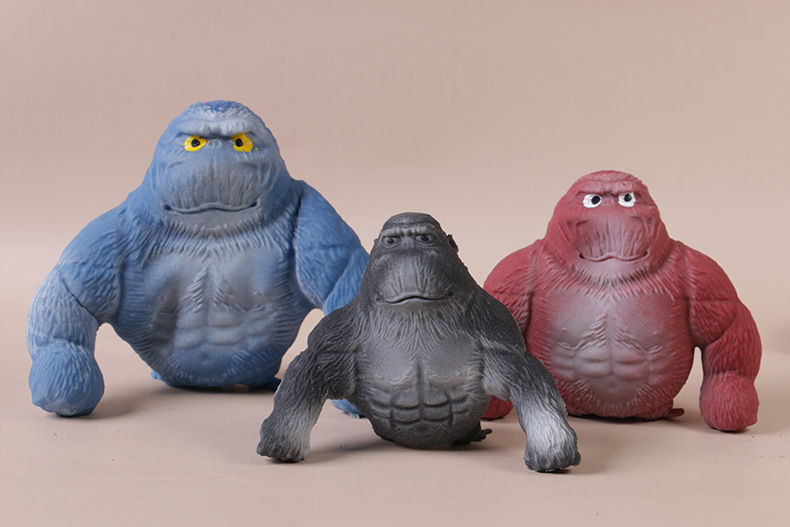 Children's Pinch Toy Gorilla Vent Pinch Slow Rebound Toy Decompression Sand Molding Soft Glue