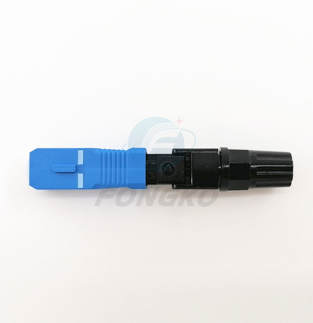 SC UPC Fiber Optic Fast Connector For FTTH Drop Cable Field Termination