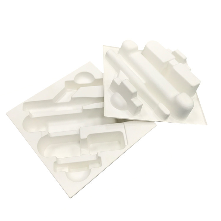 Sugarcane Wet Press Pulp Tray Biodegradable Packaging Insert Oil Resistant