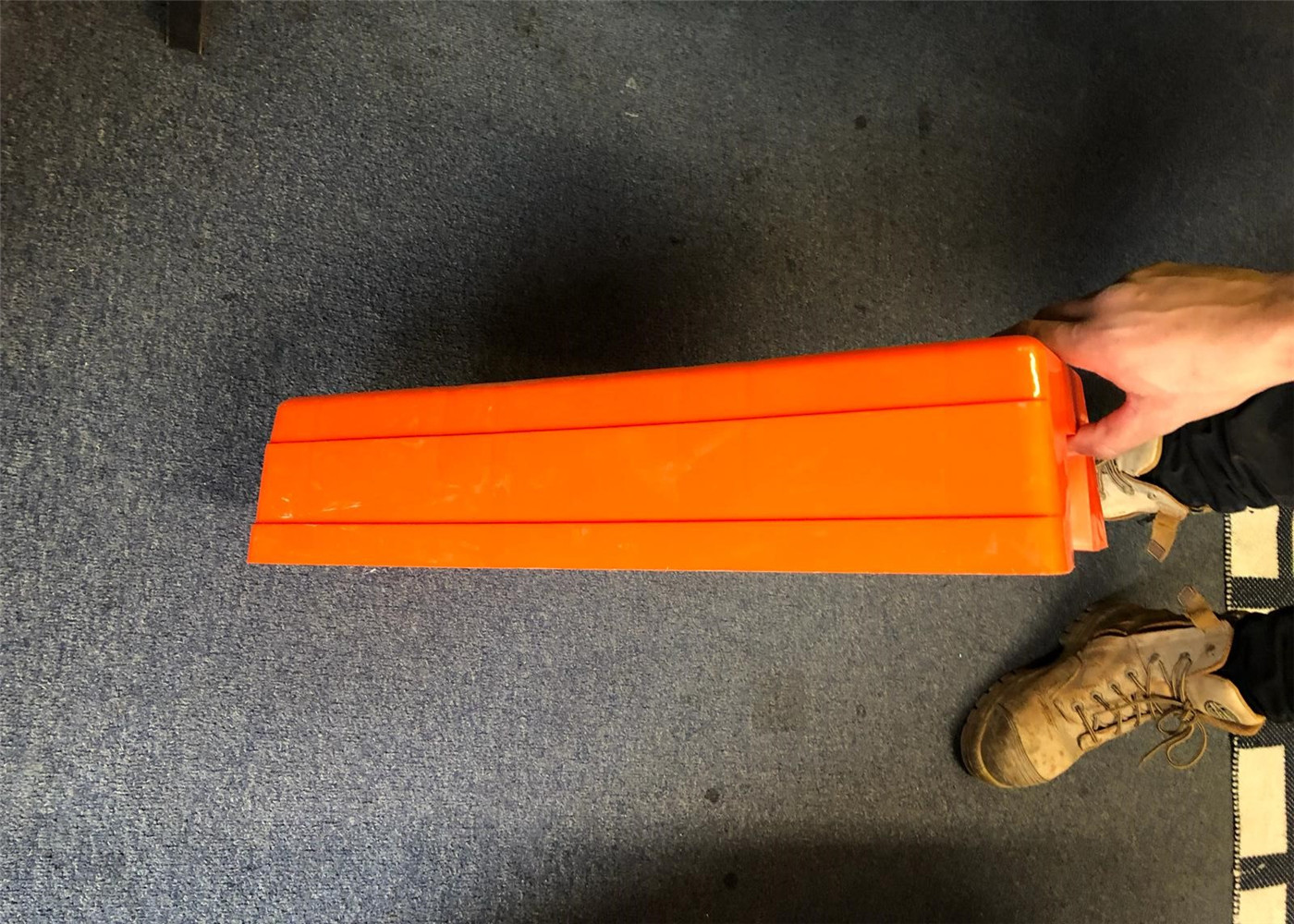 600 x 220 x 150mm HDPE temp fence base 10 year color no fading