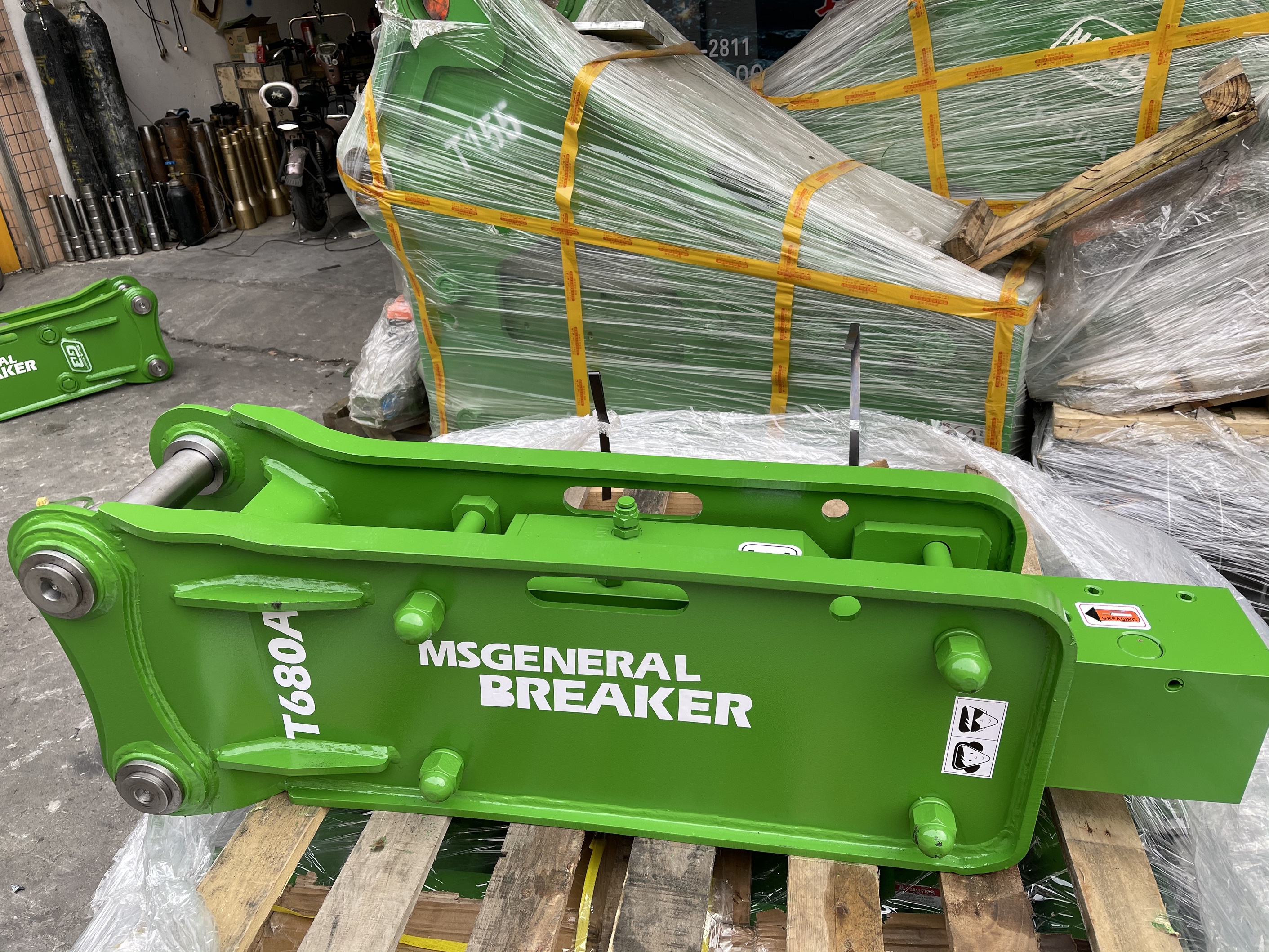 Electric Hydraulic Excavator Attachments 40CRMO Excavator Jack Hammer