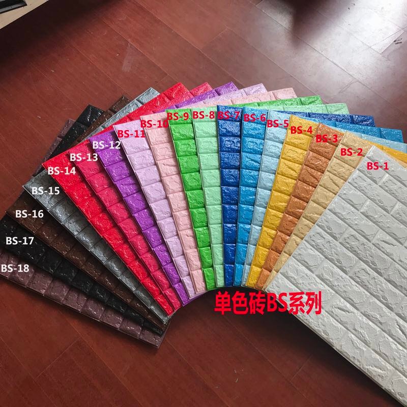 Interior Wallpaper Wood Grain PE Foam 3D Decoration Wall Coating Sticker with Anti-Static Function