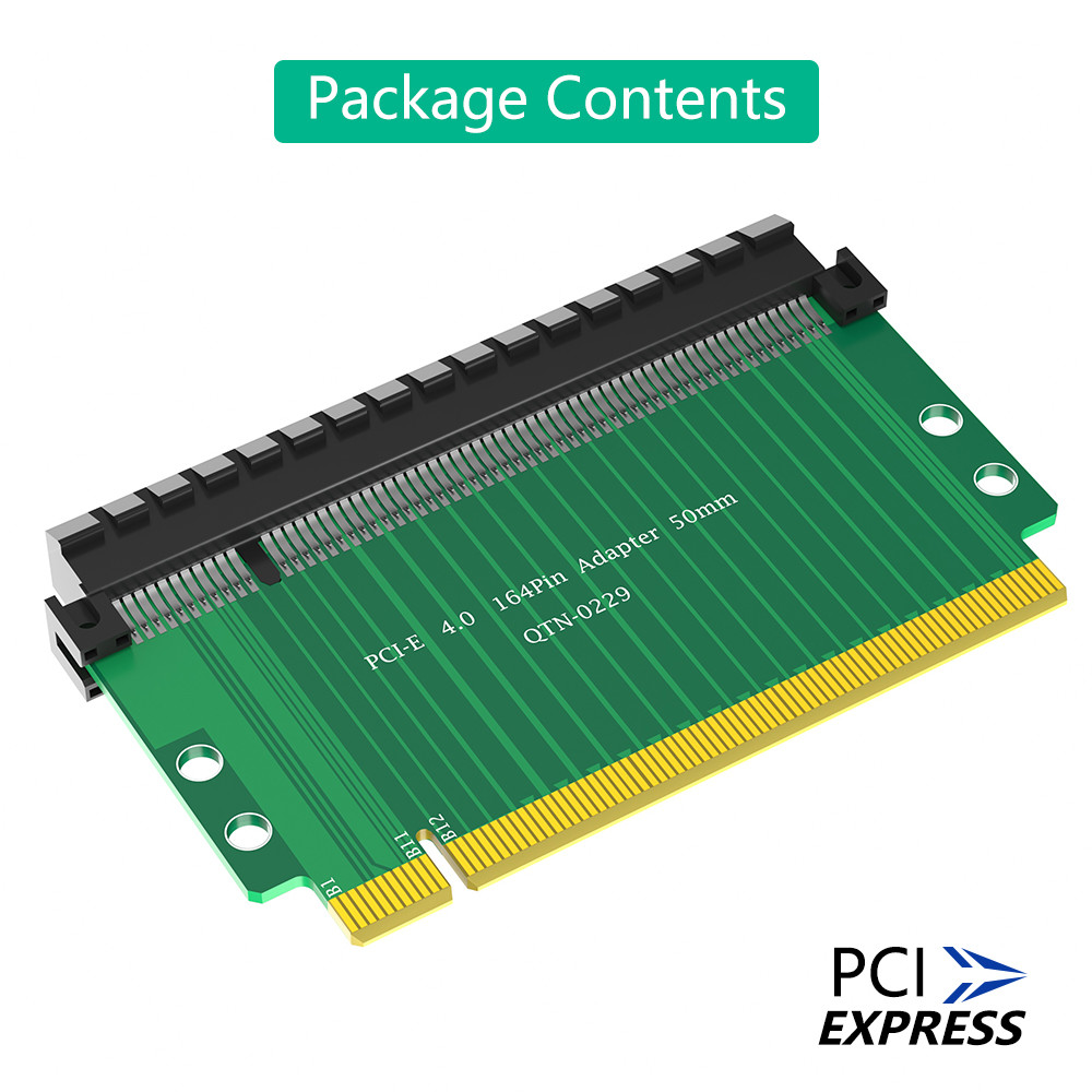 PCI-Express 4.0 16x Riser Card ,180 Degree High Speed Riser Card 60mmHeight increasing card