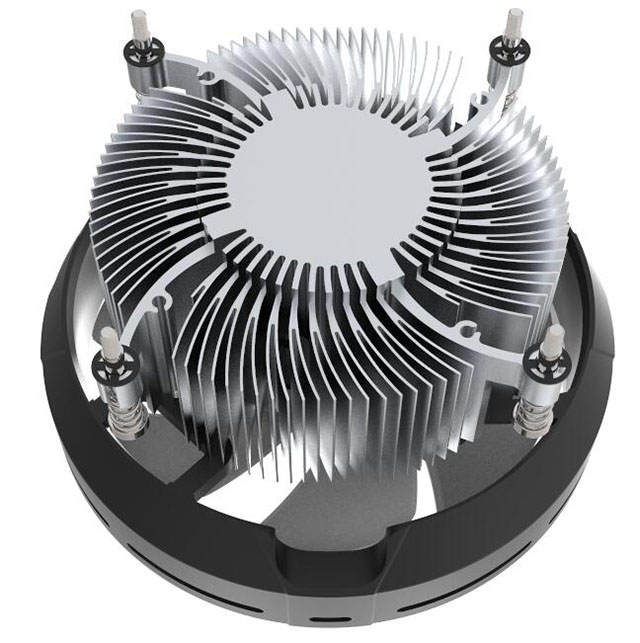 58CFM Low Noise CPU Radiator Cooler Fan LED Multicolor Light Air Cooler Heatsink 124mm*32mm