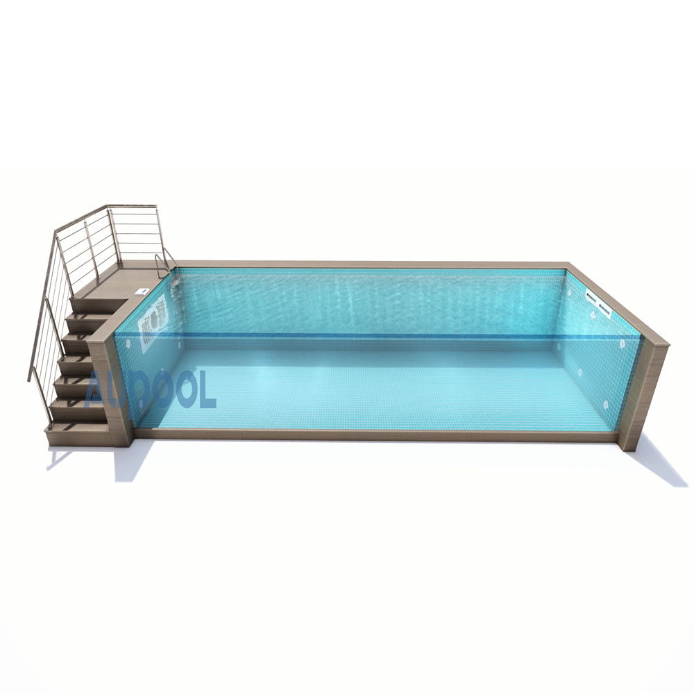 Moulding Glass Pools Above Ground Salt Chlorinator for Custom Outdoor Swimming Pools