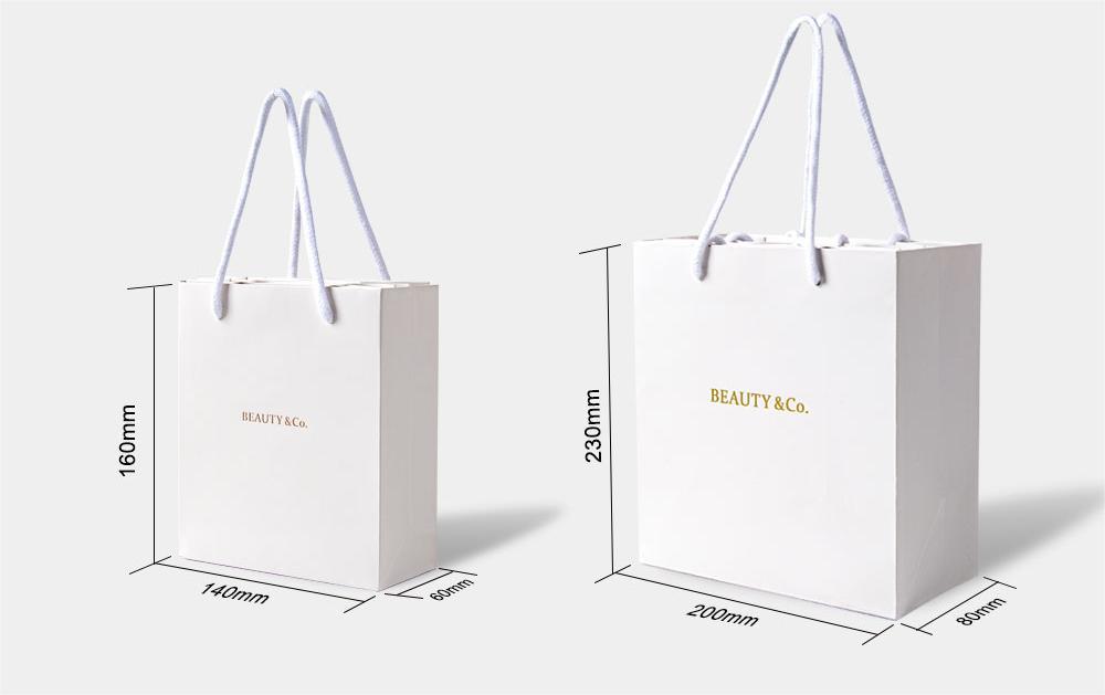 Cardboard Custom Reusable Packaging Shopping Bag with Your Own Logo and Gravure Printing