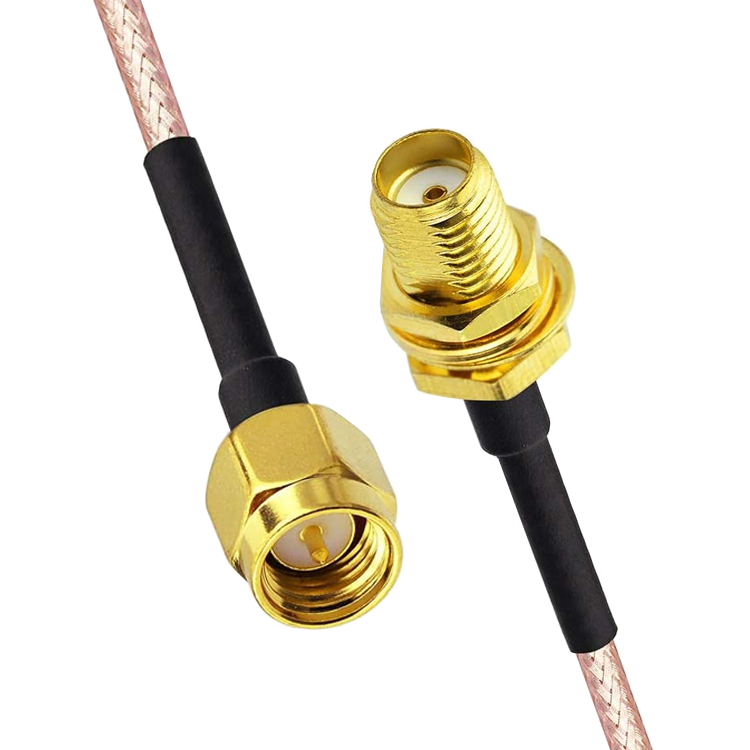 Custom RG 174 SMA Male to SMA Female Assembly Jumper RF Adapter Connectors Antenna Coaxial Cables