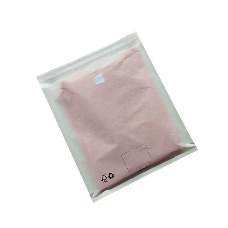 Recyclable Self Adhesive Wax Mailing Glassine Bags Eco Friendly 40g