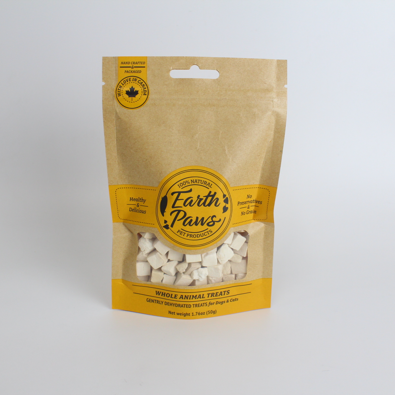 Digital Printing Kraft Paper Pouch Zipper Bag With Euro Hole