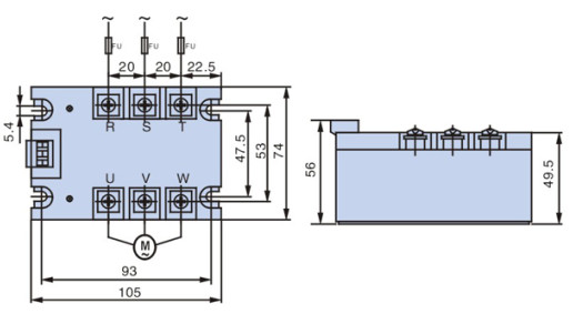 EU UL 1.5KW motor Variable Fan Speed Controller