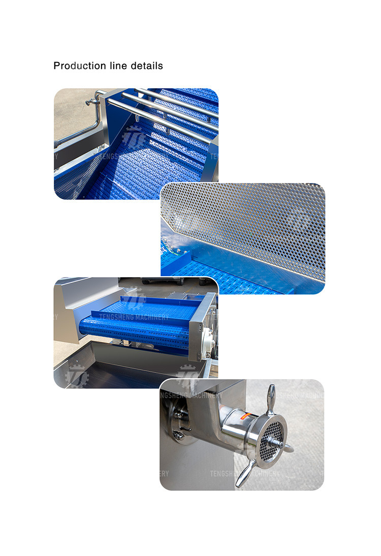 Industrial Ground Meat Production Line Kitchen Food Processor