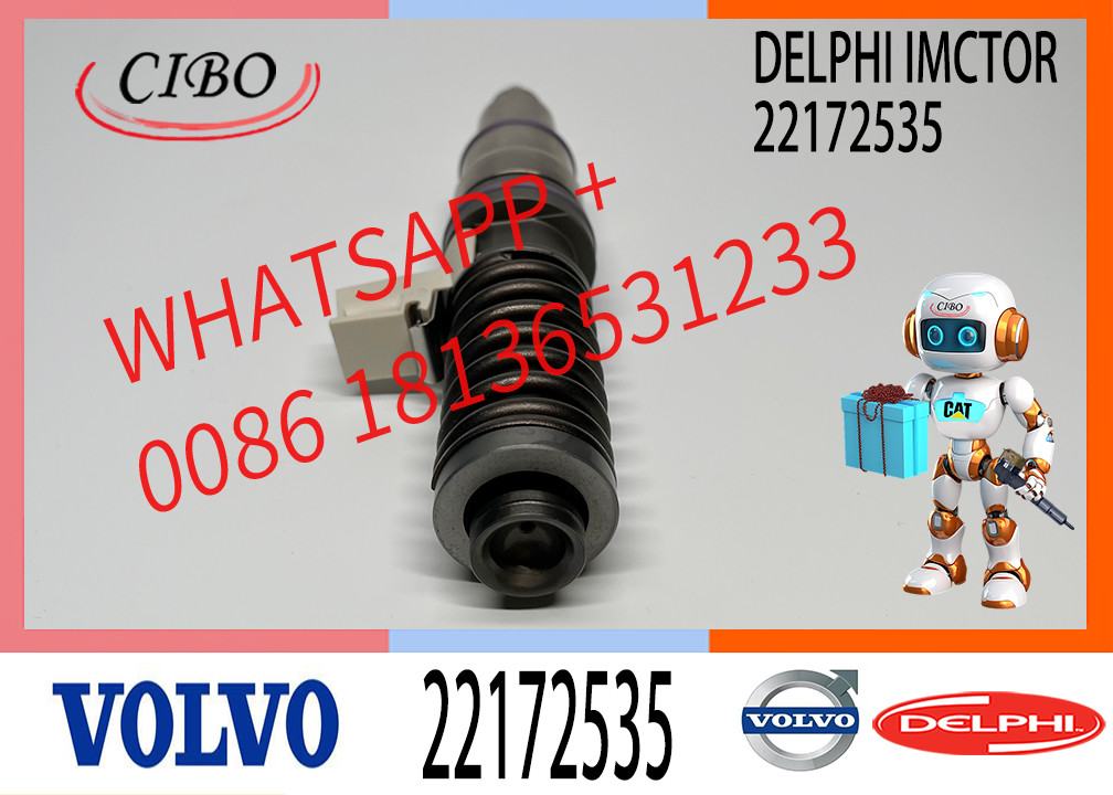 22172535 VOE22172535 VOE20847327 20847327 D12D engine for VOL-VO Excavator injector