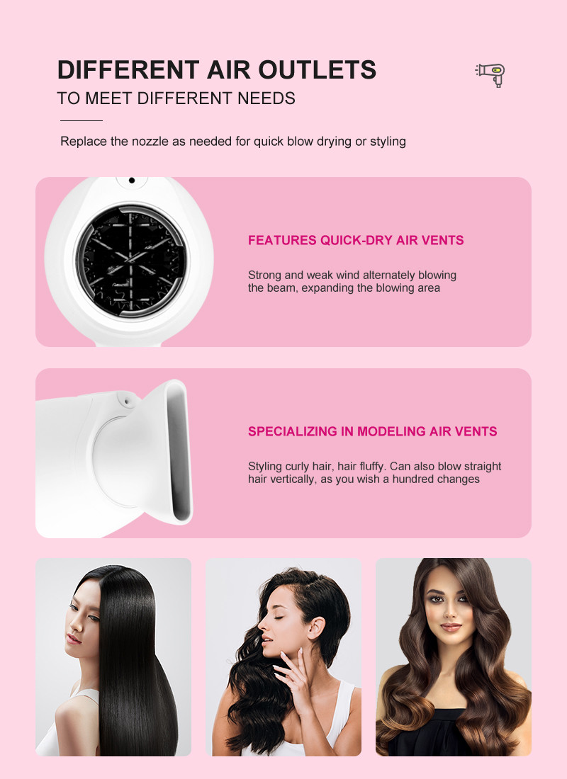 OEM ODM Hair Blow Dryer , 1000W Mini Folding Travel Hair Dryer