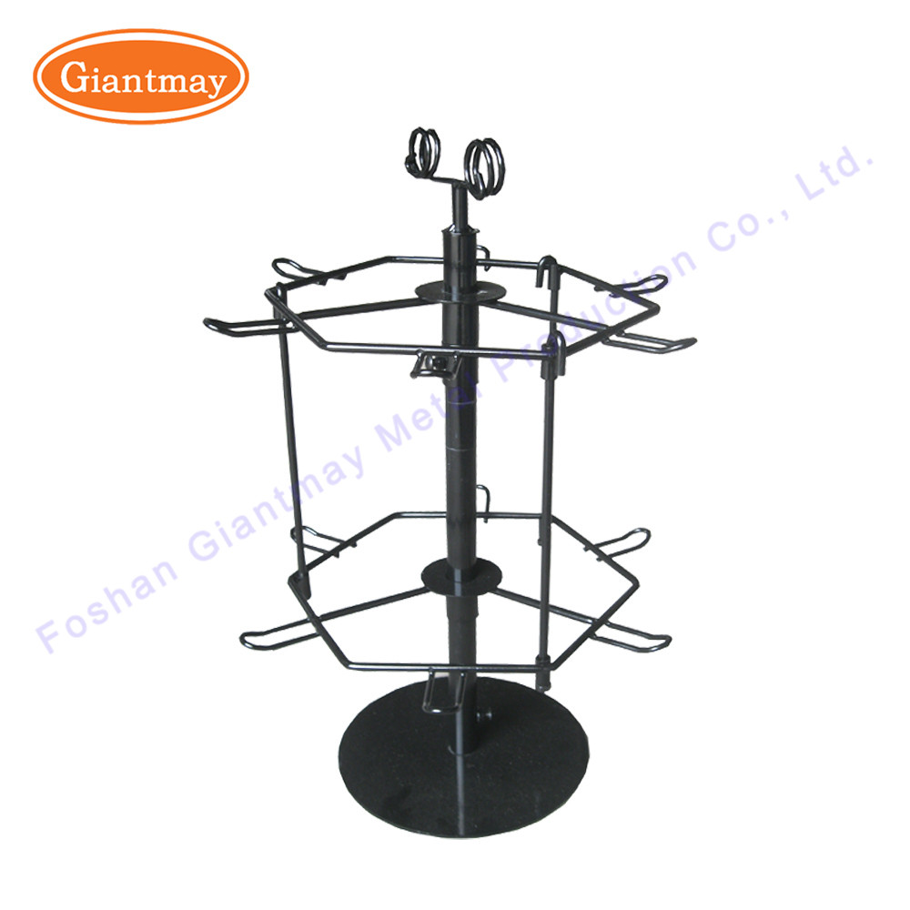 Metal Tabletop Display Keychain Rack Counter Stand