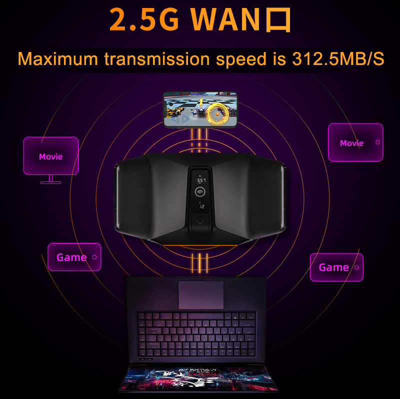 Fast Speed AX6600 Mesh Wi-Fi 6 Gigabit Network Port 6600Mbps Wifi Router Modem 5g Wifi Carte Sim Gaming Router