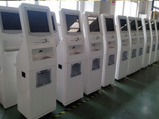 Multimedia Smart Touch Screen Self Service Kiosks with A4 Size Paper Laser Printer
