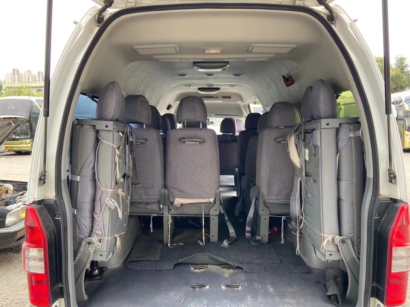 2016 Year 18 Seats Used Mini Bus Gasoline JINBEI Hiace 3TZ Engine No Accident In Good Condition