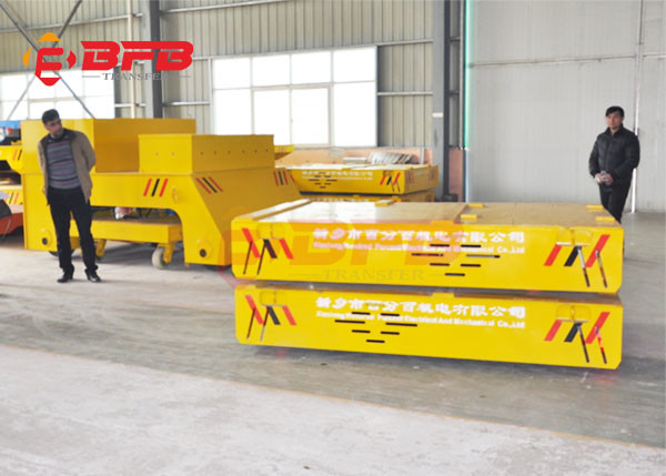 Intelligent Charger Trackless 50 Ton Transfer Car Carrying 50 T Valves
