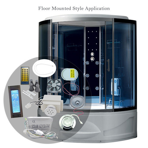 Ozone Germicidal Steam Bath Equipment Temperature Controlled Metal / ABS Material
