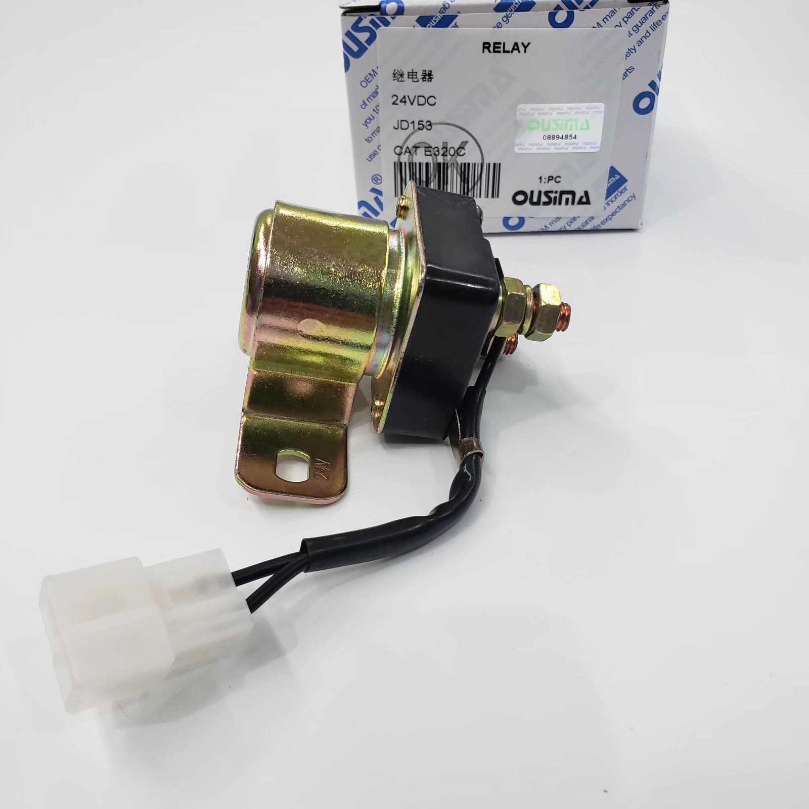 JD153 Motor Start Relay , 24 Volt Timer Relay For E320C Excavator
