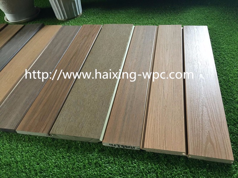 Co-extrusion Technology 16ft Exterior Grooved Shape PVC Decking for Decking Solutions