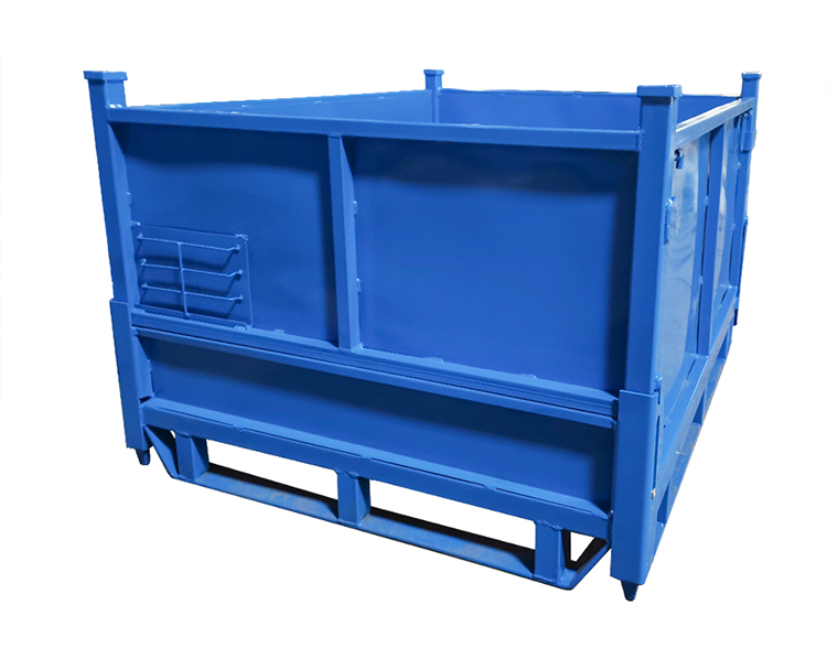 Heavy Duty Industrial Foldable Steel Storage Container Bin with Powder Coating Finish
