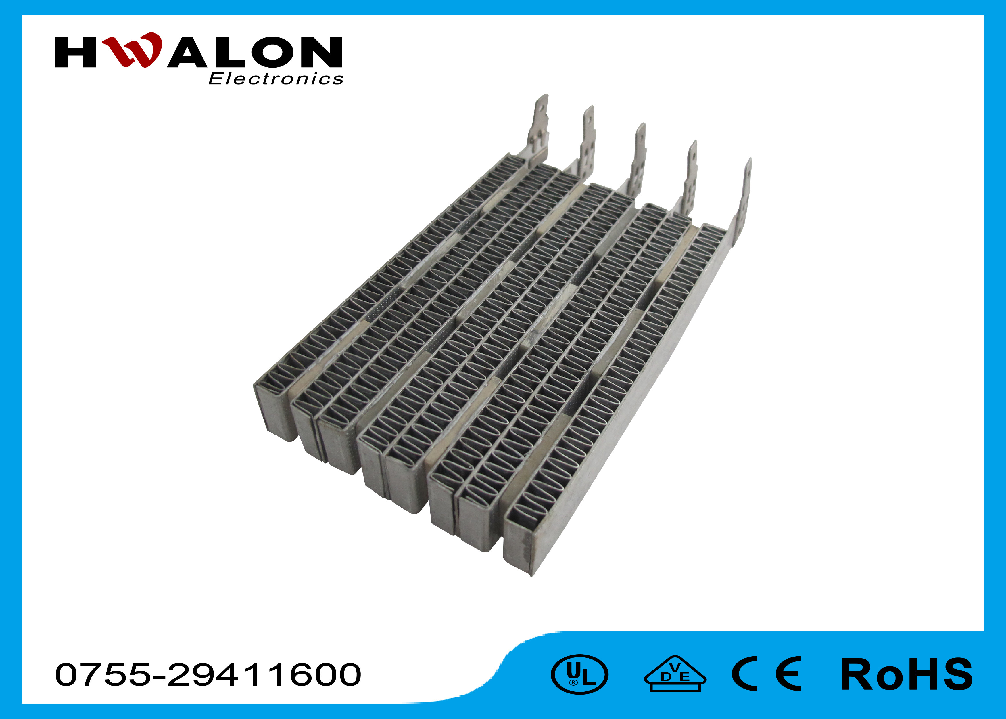 High Reliability PTC Ceramic Air Heater PTC Heating Element 25 - 255 Surface Temperature