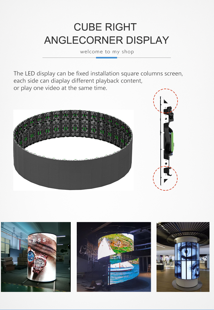 Indoor Video Advertisement Wall-Mounted LED Display Screen with P2.9 Pixel Pitch