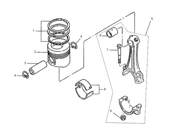 7J-6469 Engine 1786545 Ring Set 0.50 M Cylinder Liner 7J6469 Piston Ring 178-6545
