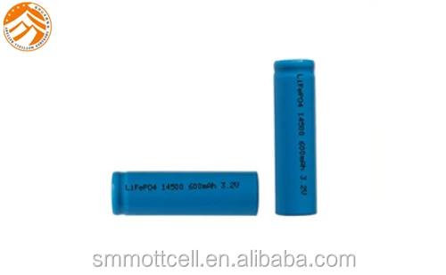 IFR14500 3.2V 600mAh lifepo4 battery