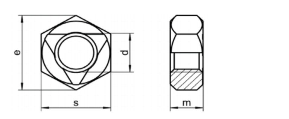Hex Thin Nut Din 439 Iso 4035 M27x2 M30x1 5 M7x0 75 M6x0 75 M24x1 5 Steel Hot Dip Galvanized