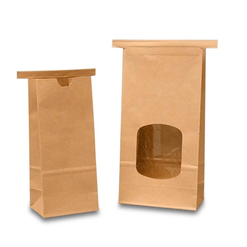 Eco Friendly Food Bags Customized Logo With Biodegradable Liner / Tin Tie Opening