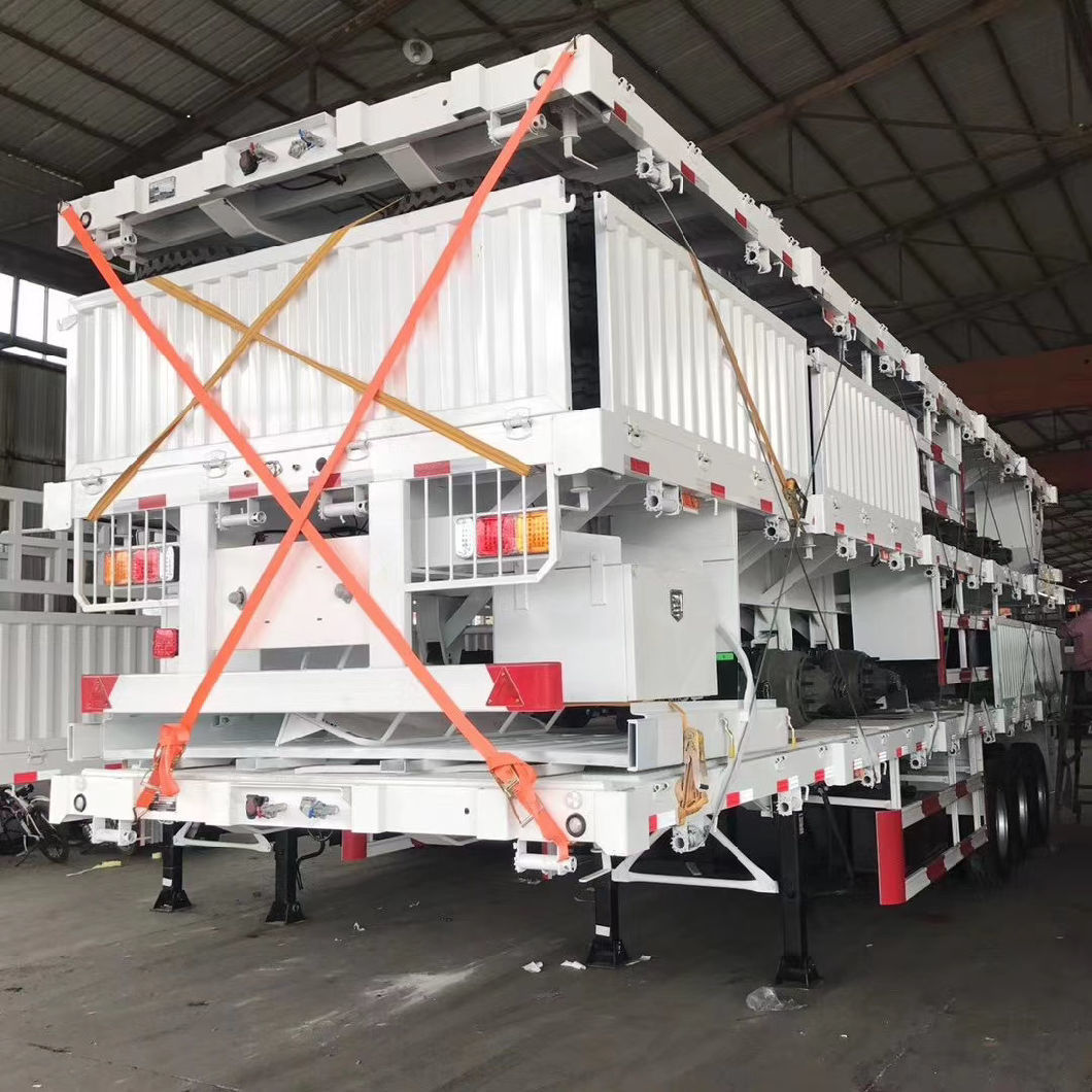 Anton Sidewall Open 3axle 50/60ton Dropside Bulk Fence Cargo Transport Semi Trailer