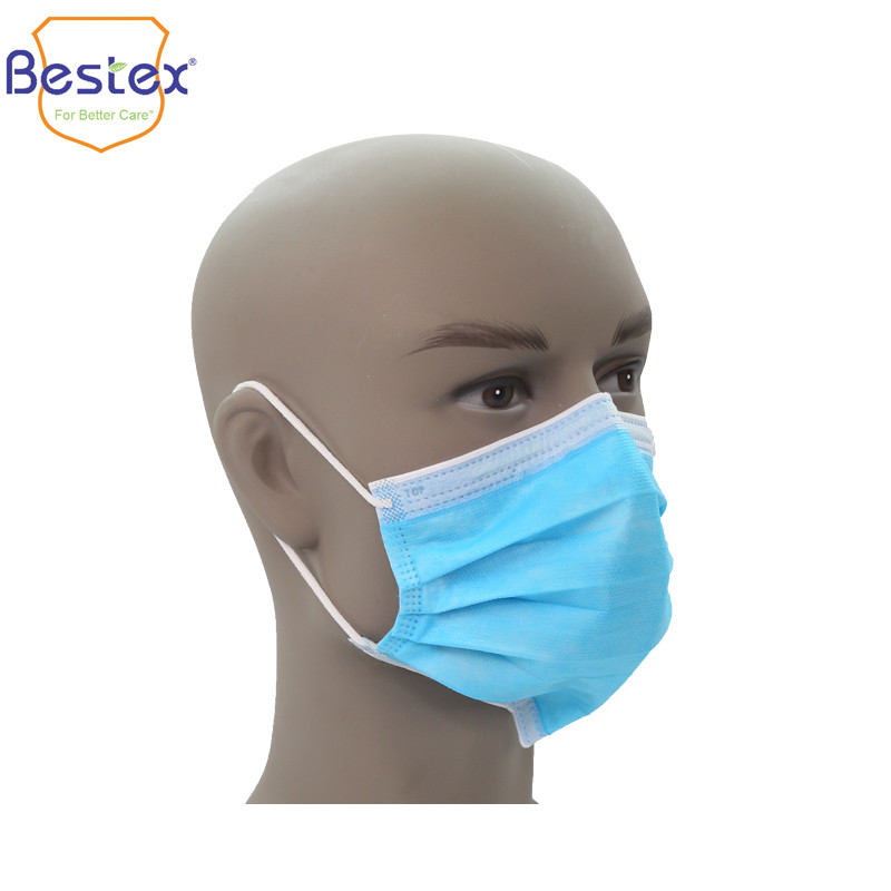 3 Layer Elastic Earloops PFE 98％ Personal Protective Equipment Mask