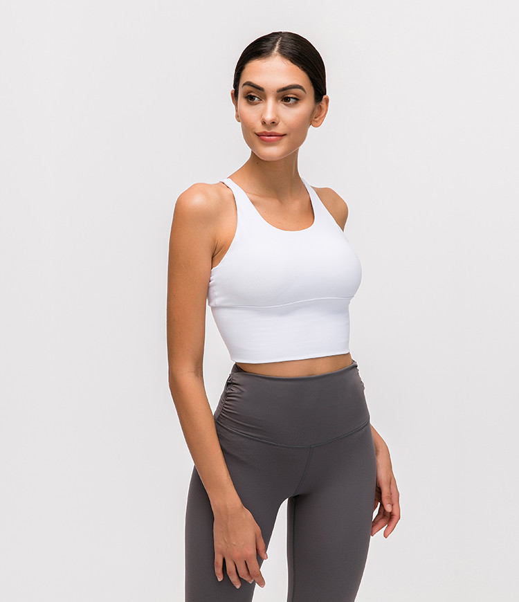 2021 popular Criss Cross Back Yoga top Women'S activewear Sports Fitness Bra