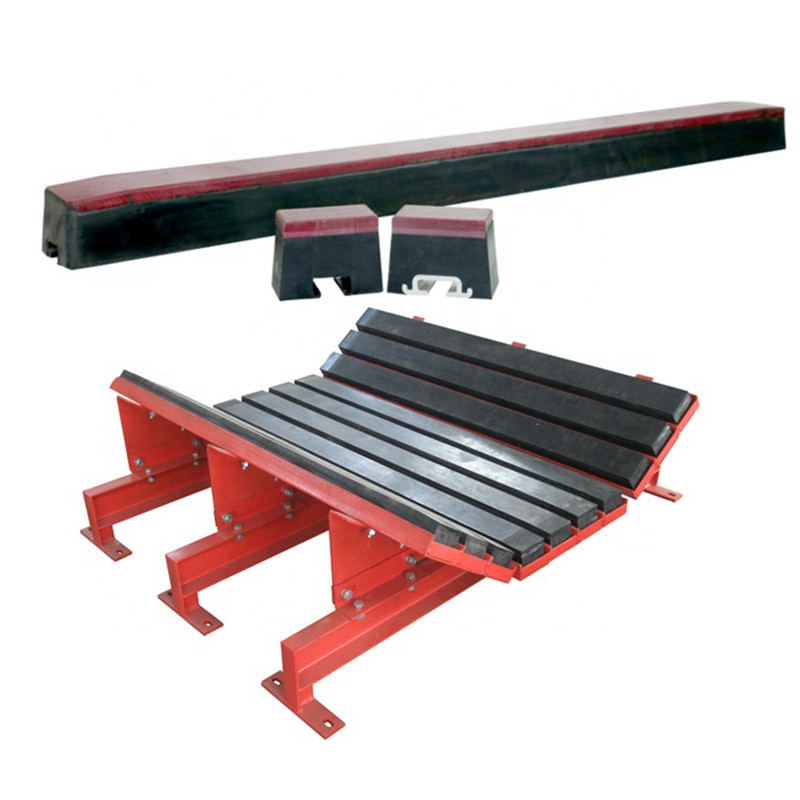 UHMWPE Rubber Pad Conveyor Impact Bars Conveyor Support Sliding Impact Bar