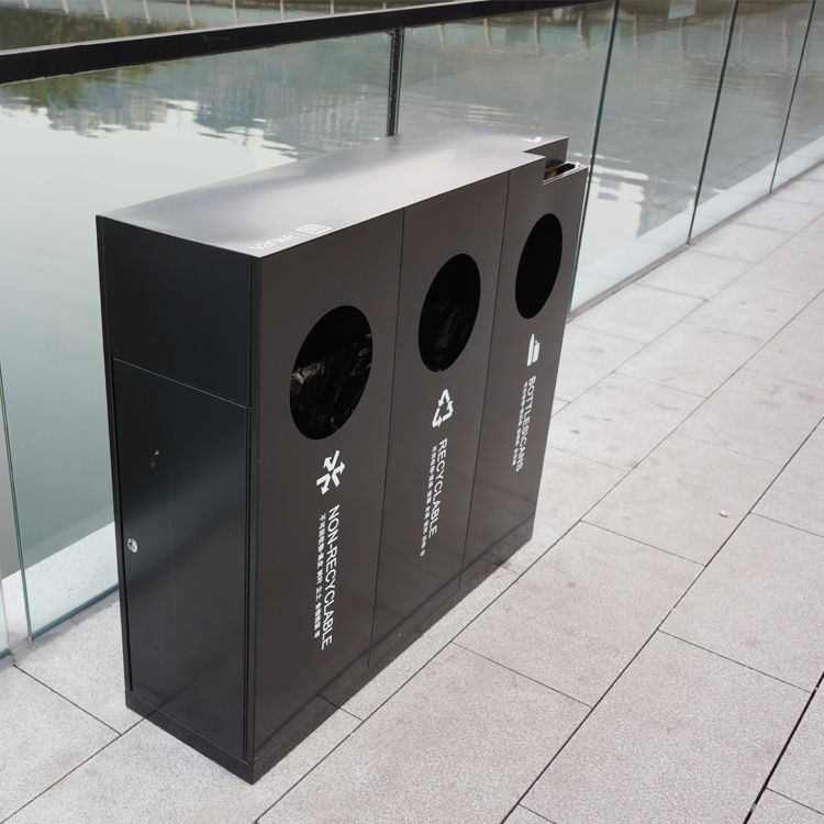 Street Furniture 12L Outdoor Ashtray Trash Can
