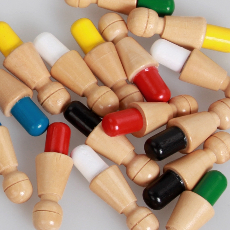 1.6in Wooden Toys Memory Chess Block 4cm Wooden Memory Matchstick Chess