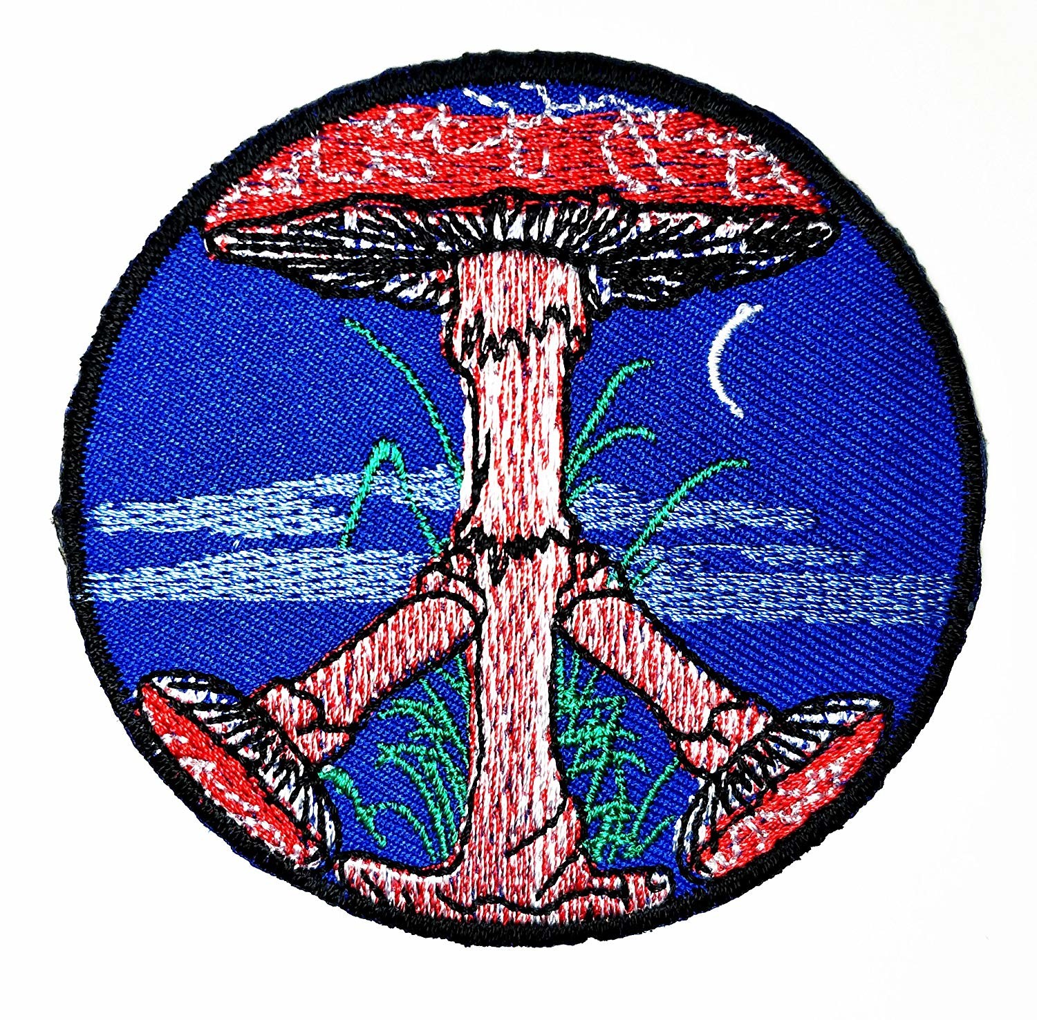 Decorative Applique Embroidered Cloth Badges Iron - On Backing