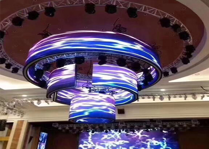 P4 RGB Flexible Led Panel Video Screen Hire 60x30 Dots Curved Led Display Wall